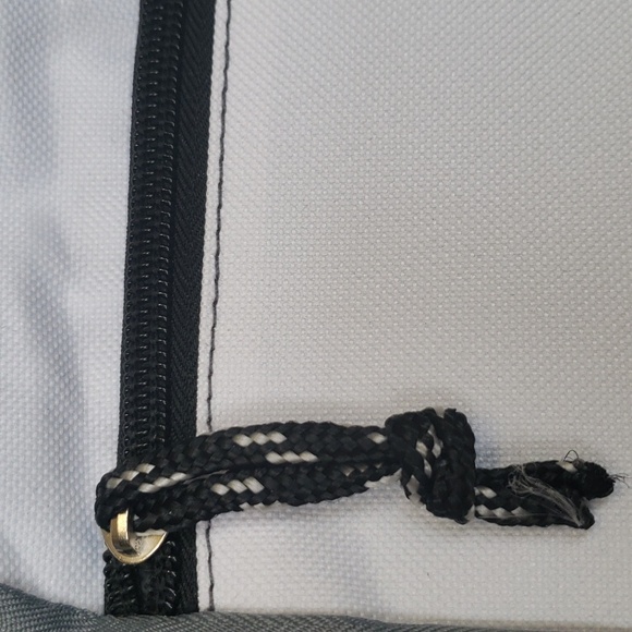 Black and Gray Backpack with Textured Fabric - Picture 3 of 11